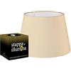 Stappa e illumina kit Paralume e Stappa e illumina per trasformare la tua lampada bottiglia con un paralume (Kit con paralume Tortora da 25cm)