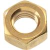 AERZETIX - Set di 25 dadi esagonali M5 con filettatura metrica - in ottone - colore oro - progetti di assemblaggi meccanici elettronici fai da te