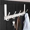 Generic Appendiabiti da Sopra Porta, Appendiabiti Robusto per Cappotti Invernali, Adatto per Porte da 4,4 cm - Accessori per Bagno e Organizzatore per Asciugamani - Senza Installazione Necessaria (Bianco)