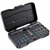 Generic Set di cacciaviti a cricchetto 24 in 1, manico magnetico con punte in acciaio S2, kit di riparazione Torx esagonale Phillips (nero)