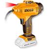 Ingco Cacli2018e Compressore Aria Portatile a Batteria 20 V 10.34 bar Gomme Auto Gonfiabili Solo corpo