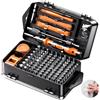 Generic Set di cacciaviti di precisione piccoli 115 in 1 con Torx Triwing Phillips, mini kit di riparazione per computer, occhiali, orologio, Ring Doorbell, elettronica, arancione