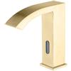 XJTNLB Rubinetto Lavabo Bagno Acciaio Inox a Cascata Rubinetto Automatico con Sensore a Infrarossi Rubinetti Bagno Oro Spazzolato Acqua Calda e Fredda