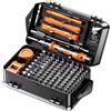 Generic Set di cacciaviti in acciaio CRV ad alta durezza 117 in 1, kit di riparazione di precisione con punte Torx Triwing per uomo, arancione