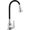 YWJFSA Rubinetti Cucina Flessibile Con Beccuccio Flessibile Con Beccuccio Alto Orientabile Liberamente Rubinetto Miscelatore Cucina
