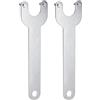 QUARKZMAN 2pz Chiave a Cricchetto 30mm Centro 2mm Spessore Chiave Inglese | Dado di Bloccaggio in Metallo, Chiavi di Ricambio, per Smerigliatrice Angolare