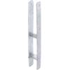 Alberts GAH-Alberts 213800 Staffa portapalo ad H, Acciaio, Larghezza: 71 mm