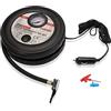 A2ZWORLD Mini Compressore Portatile per Auto, gonfia Pneumatici Auto Portatile, 12V Professionale, Pompa Aria con Manometro Analogico, Presa accendisigari, Forma Pneumatica