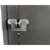F.T. 933 + BUNKER - KIT di Sicurezza per Porte e Portelloni Furgoni Autocarri - Lucchetto Corazzato in acciaio + Occhioli (96mm)
