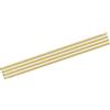 METALLIXITY 4 Pezzi Tubo in Ottone 2mm OD x 0.5mm Muro T x 100mm L | Tubazione Dritta, per Arredamento Casa Macchinari Fai da Te Artigianato