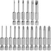 Generic Set di punte per cacciavite Phillips SL2-6 PH00 (1.6) PH0(2.0/2.5) PH1 (3.0-5.0) PH2 (4.0-6.0) S2 in acciaio 1/4 Hex Shank 5,1 cm Lunghezza Magnetico Piatto Cross Head Power Drill Bits