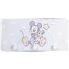 VALENTI & CO. - Disney Topolino - Appendino in legno stampato con dettagli in rilievo in argento - Perfetto Come Attaccapanni Da Porta, Attaccapanni Da Muro o Porta Asciugamani Bagno