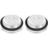 QUARKZMAN 2Pz Vetro Spia Olio Compressore Aria G1 Maschio Indicatore Livello Liquido Testa Esagonale Plastica Olio Vista O-Ring per Aria Compressore Raccordi, Trasparente