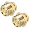 PATIKIL Valvola di Scarico Serbatoio Compressore d'Aria, 2 Pezzi G 1/4'' Pezzo di Ricambio per Valvola Scarico Compressore d'Aria in Ottone