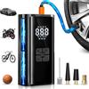 Dictien Compressore Aria Portatile, Compressore Portatile Bici,150 PSI (10,3 Bar) | Compressore Portatile Moto, Gonfiatore Elettrico con Automatico, LED, per Bicicletta, Auto, Moto, monopattino, Palloni