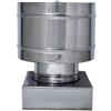 San Marco Comignolo Terminale Circolare 4 Venti Per Canna Fumaria Su Base Quadrata In Acciaio Inox per camino, stufa o caldaia (20 X 20 CM, Ø 180 mm)