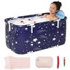 Fesatccoz Vasca Da Bagno Pieghevole Portatile Per Adulti Per Vasca Da Bagno Calda Per Ghiaccio Spa 120 x 55 x 50 cm