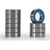 XiKe 10 Pezzi MR137-2RS Cuscinetti a sfera in miniatura 7x13x4mm, Doppie Guarnizioni in Gomma｜Acciaio al cromo｜Pre-lubrificato, MR137RS Cuscinetto a sfere a gola profonda