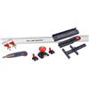 kwb LINE MASTER riga di precisione, set da 10 pz., 800 mm | Guida universale | battuta angolare | guida di taglio | per sega circolare, seghetto alternativo e fresatrice