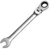 WISEUP Chiavi a cricchetto CR-V, 14mm, con angolo di 180° regolabile, con chiavi industriali di qualità ad entrambe le estremità, utensile per officina antiscivolo