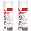 Magazzini GM ULTRAZINC, Spray Zincante a Freddo, 98% Zinco Puro, Asciugatura 2 Min, Anticorrosivo, Valvola 360°, 400ml (2)
