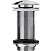 Wirquin 30723416 - Piletta per lavabo, design senza troppo pieno, Quick-Clac, cromato