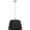Imperato Illuminazione Lampada a sospensione personalizzabile in 12 colori con paralume interamente fatto a mano: per soggiorno, camera da letto, sala da pranzo ingresso (Lampadina inclusa) (Nero, Diametro 50 cm)