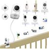 Akoemxeeo Supporto universale per baby cam HelloBaby HB6550/HB6250/HB6240/HB65/HB32, staffa di montaggio flessibile per baby monitor Blemil, supporto clip morsetto accessori per momcozy/boifun/babystar monitor