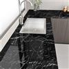 HotDecor Carta Da Parati Effetto Marmo Nera Carta Pellicola Adesiva Per Mobili Cucina Lavabile Carta Da Parati Adesiva Muro Moderna Pvc Rotolo Adesiva Nera Per Mobili Piano Di Lavoro 40cm x 200cm