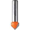 CMT ORANGE TOOLS CMT 915.380.11 Fresa per Intagli a V (90°) in Hw, Grigio/Arancio