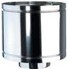 San Marco Comignolo In Acciaio Inox Monoparete Per Stufe A Pellet, Antivento, Terminale Antipioggia, Base Circolare Per Canna Fumaria, Stufa, Caldaia, Camino (130 MM)