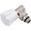 NT NOYON & THIEBAULT Rubinetto Manuale Angolare per Radiatore MF 3/8 | Regolazione Semplice del Flusso Acqua | Installazione Compatta da Muro | NOYON & THIEBAULT