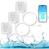 KERUI Sensore Livello Acqua WIFI, Rilevatore Perdite Acqua Tubi con Cavo Sonda Esteso e Staccabile da 105 cm, Rilevatori di Acquada 100 dB con App Tuya, 3 Tipi di Rilevamento per Casa, Cucina, Bagno (2,4G)