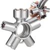 Generic Strumento di rimozione aeratore rubinetto 10 in 1 in metallo, chiave universale per aeratore lavello da cucina tipo M16.5 a M28, chiave idraulica professionale