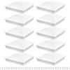 Generico Copricalastri per Recinzione - Copripali 10x10 Cm | Bianchi 10 Pezzi Protettivi Decorativi Resistente ai Raggi UV per Esterni