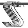 WEERSTONE Confezione da 30 ganci a S in metallo resistente, a forma di S, per utensili da cucina, ufficio, bagno, armadio, officina, garage, ufficio, casa, casa, set essenziale