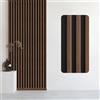 Bildershop-24 Pannello da parete Dekowa in rovere marrone nero, 125x10,7x1,5cm