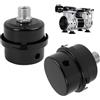 Vxiwscy 2 Pezzi Silenziatore Compressore Aria, Filtro Aria Silenziatore 3/8 16mm, Accessorio Per Compressori D'Aria Senza Olio, Migliora Facile Installazione Per Le Caldaie Del Compressore D'Aria