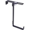 DBCOAST Appendiabiti da Porta Attaccapanni da Porta Gancio da porta larghezza regolabile e installazione senza attrezzi grande dimensione 4 pcs - Nero