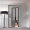 STGAO Zanzariera Magnetica 130 x 240 cm Zanzariera Magnetica per Porte Anti Zanzare Mosche Insetti Rete Fine Tenda, Grigio