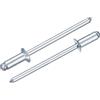 QUARKZMAN 50Pcs 1/8x5/16 Rivetti A Testa Svasata Con Mandrino In Acciaio Zincato E baccello Di Tenuta, Colore Argento
