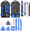Generic 115-in-1 Precision Screwdriver Sets, Professional Repair Tool Kit with Flat Head & Multiple Bits for Electronics, Phone, Watch, Automotive Maintenance - Magnetic, Non-Slip Handle & Tweezers(Blue)