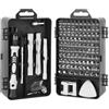Generic Set di cacciaviti di precisione 115 in 1, mini kit di riparazione magnetico professionale per computer, occhiali, fotocamera, console di gioco, cacciavite regalo da uomo
