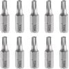 QUARKZMAN 10Pz T25H Punte Avvitatore Torx 1/4 Gambo Esagonale 25mm/1 L | Stella Magnetica Inserti per Avvitatore Professionali, Testa a 6 Punte, Punta per Cacciavite in Acciaio S2 con Foro