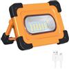 LAMPADA Faro Luce LED Powerbank Portatile, 60W Lampada LED Esterni 3000LM Lampada da Lavoro a LED Ricaricabile con Cavo USB LED Esterni con Batteria Integrata Lavoro da Campeggio Lamp 4 Modalita