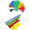 Mr.Gadget's Solutions Fascette colorate in 4 misure multicolore, 100 pezzi colori assortiti fascette autobloccanti per cavi nere, rosse, gialle, blu, verdi per ghirlande decorative in rete, per esterni e casa