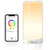 Meross Lampada Smart da Comodino a LED, abat jour da comodino Portatile | Compatibile con HomeKit, Alexa, Google e SmartThings, Luce Notturna LED Dimmerabile, per Camera da Letto, Soggiorno