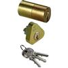 CISA 102139000, Coppia di Cilindri da Applicare, Esterno a Tubo, Lunghezza 50 mm, Ottone Smerigliato