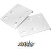DOOR HINGE REPAIR KIT Kit di riparazione per cerniere per porta credenza, color crema, include 2 piastre e viti di fissaggio.