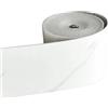 Generic Listello flessibile per battiscopa, adesivi da parete in marmo, 10,2 cm x 50 m, base autoadesiva in vinile per soggiorno, bagno, cucina, piastrelle, bianco grigio chiaro